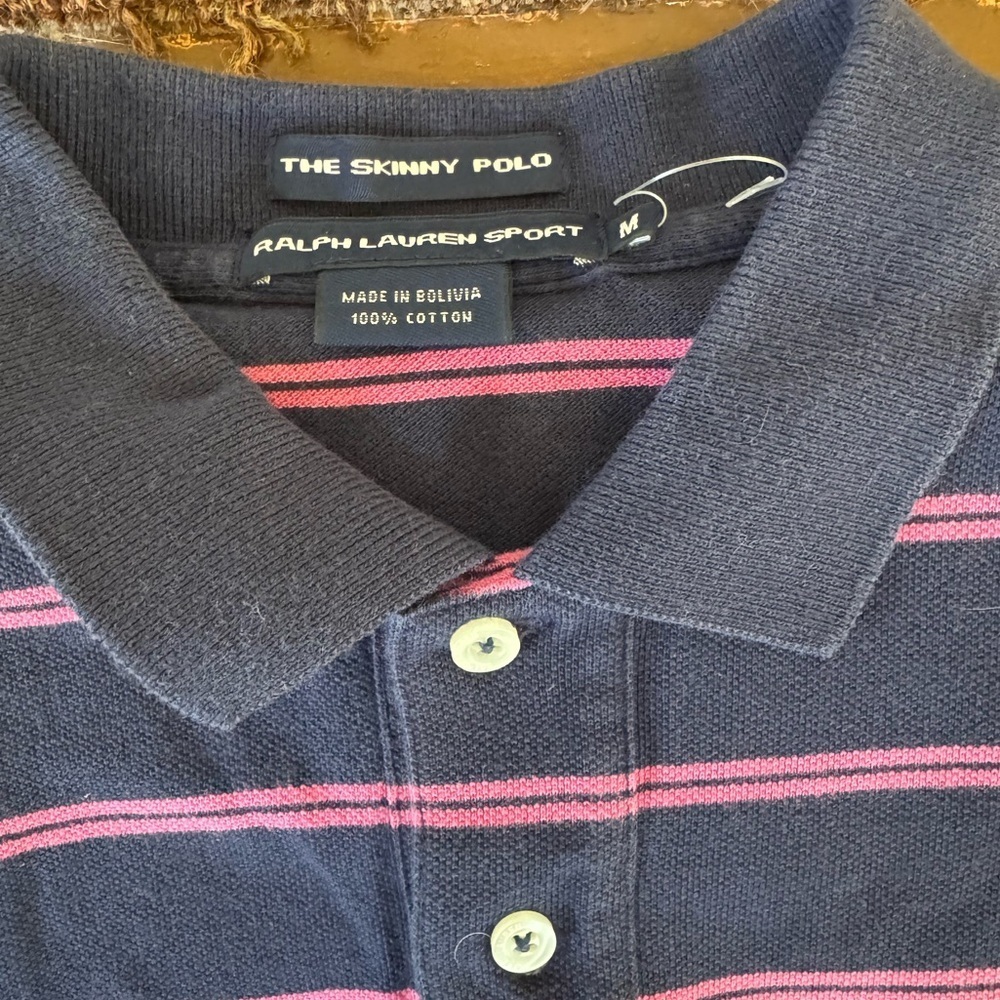 Ralph Lauren Sport long sleeved “The skinny polo” shirt. Boys Medium. NWOT. - Picture 5 of 8